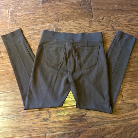 Style & Co. dark brown Medium womens jeggings tights pants business casual dress - Picture 4 of 6